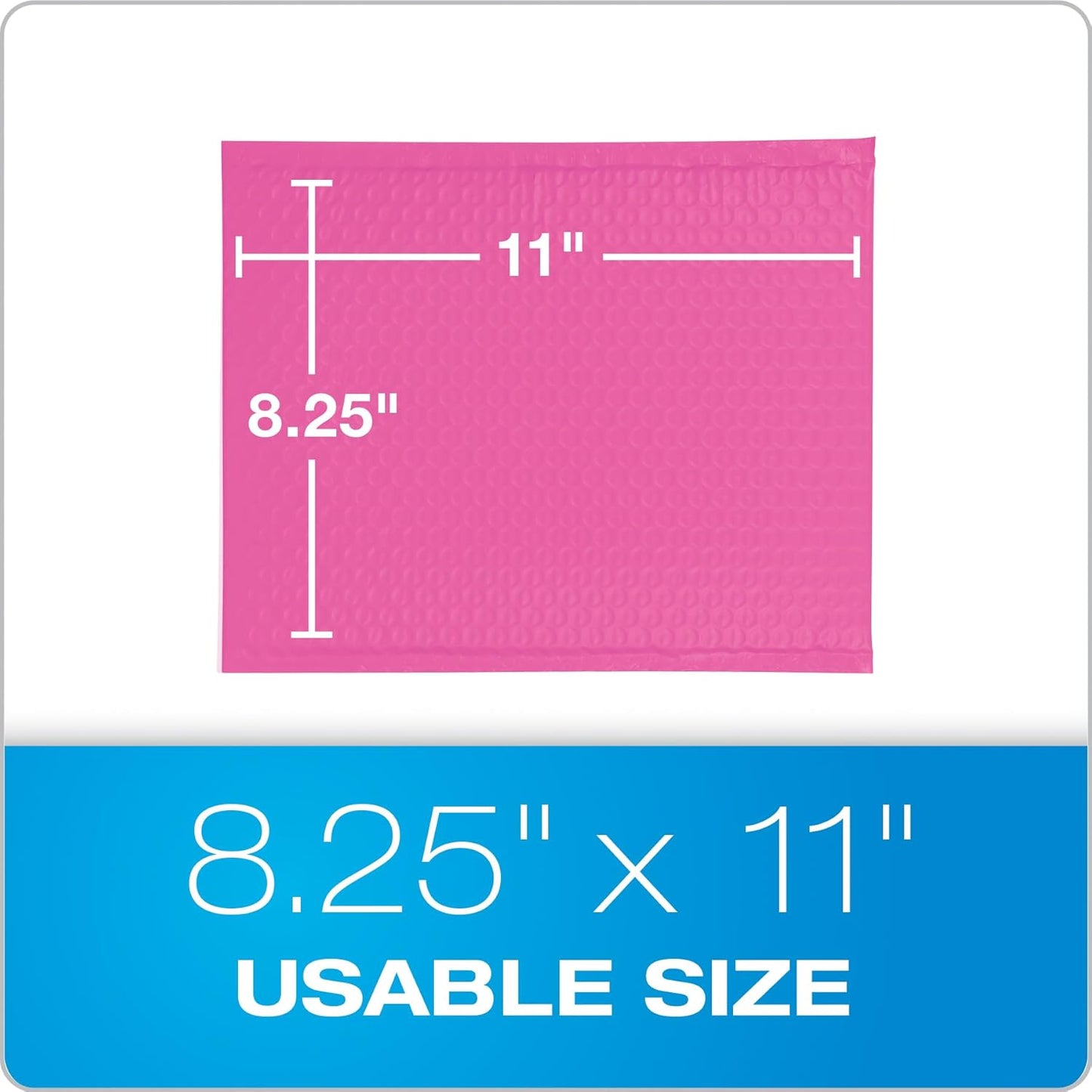 Quality Park Bubble Mailers, 8.5 x 11 Shipping Envelopes, Water Resistant White Poly Padded Envelopes, Redi-Strip Peel Off Closure, 25/Box (QUA85859)