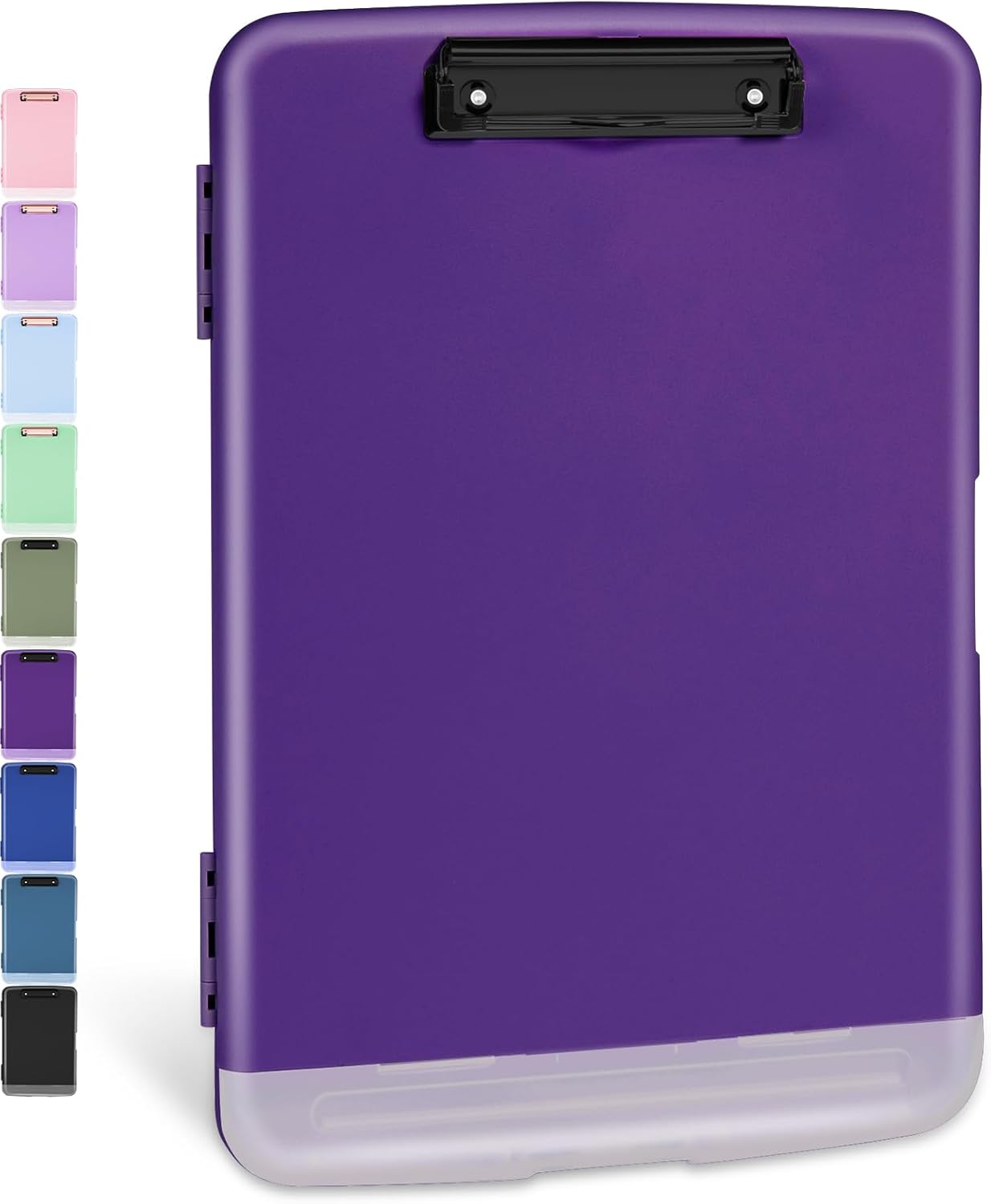Sooez Clipboards with Storage, High Capacity Clip Boards 8.5x11 with Storage, Heavy Duty Nursing Clipboard Folder, Plastic Clipboard with Pen Holder for Women Teachers Work, School & Office Supplies
