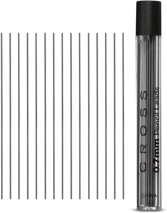 Cross Mechanical Pencil Lead Refills, 0.7mm point, Grey, 15-Count, 1-Pack (8742)