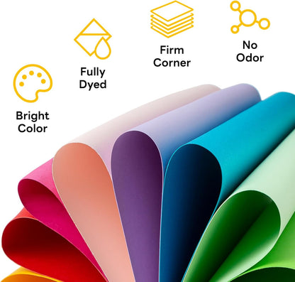 100 Sheets White Cardstock 8.5 x 11 Certificate Paper, Goefun White Card Stock Printer Paper for Invitations, Menus, Wedding, DIY Cards