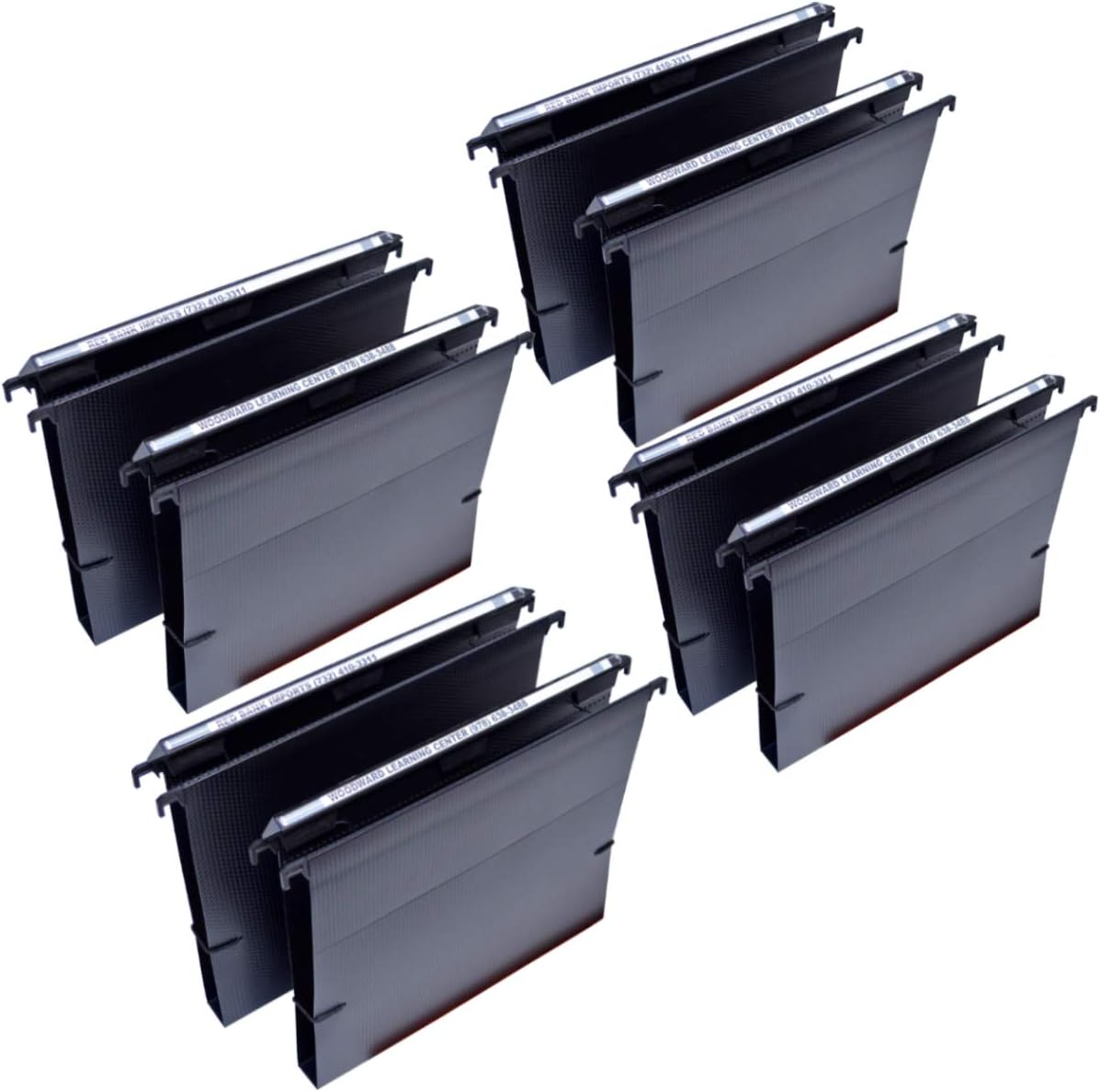Ultimate Office MagniFile Hanging File Folders V- Bottom Letter Size with 11 inch Magnified Indexes that Double The Size of Your File Titles to Find Files Fast. (Set of 5 Frost)