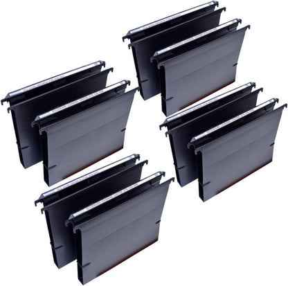 Ultimate Office MagniFile Hanging File Folders V- Bottom Letter Size with 11 inch Magnified Indexes that Double The Size of Your File Titles to Find Files Fast. (Set of 5 Frost)