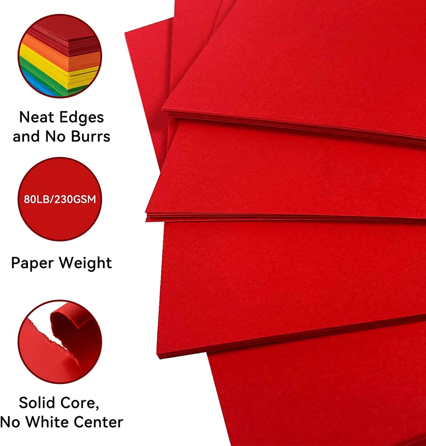 25Sheets Black Cardstock Paper, 8.5 x 11 Card stock for Cricut…