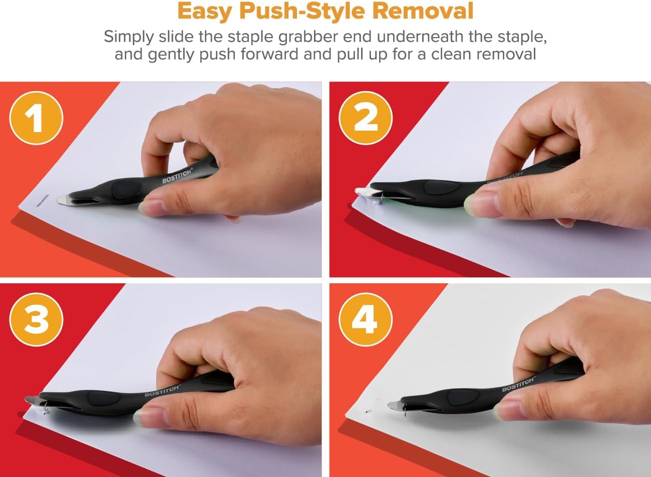 Bostitch Office Professional Magnetic Easy Staple Remover, Black (40000M-BLK)