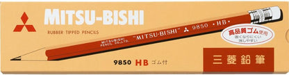 B. Toys Mitsubishi Pencil with Pencil Eraser 9850 Hardness HB K9850HB