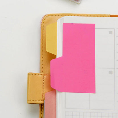 NUOBESTY 1 Pack of 90pcs 6-color Index Sticky Notes Adhesive Note Papers for School Office Home Take Noting and Mark Pages