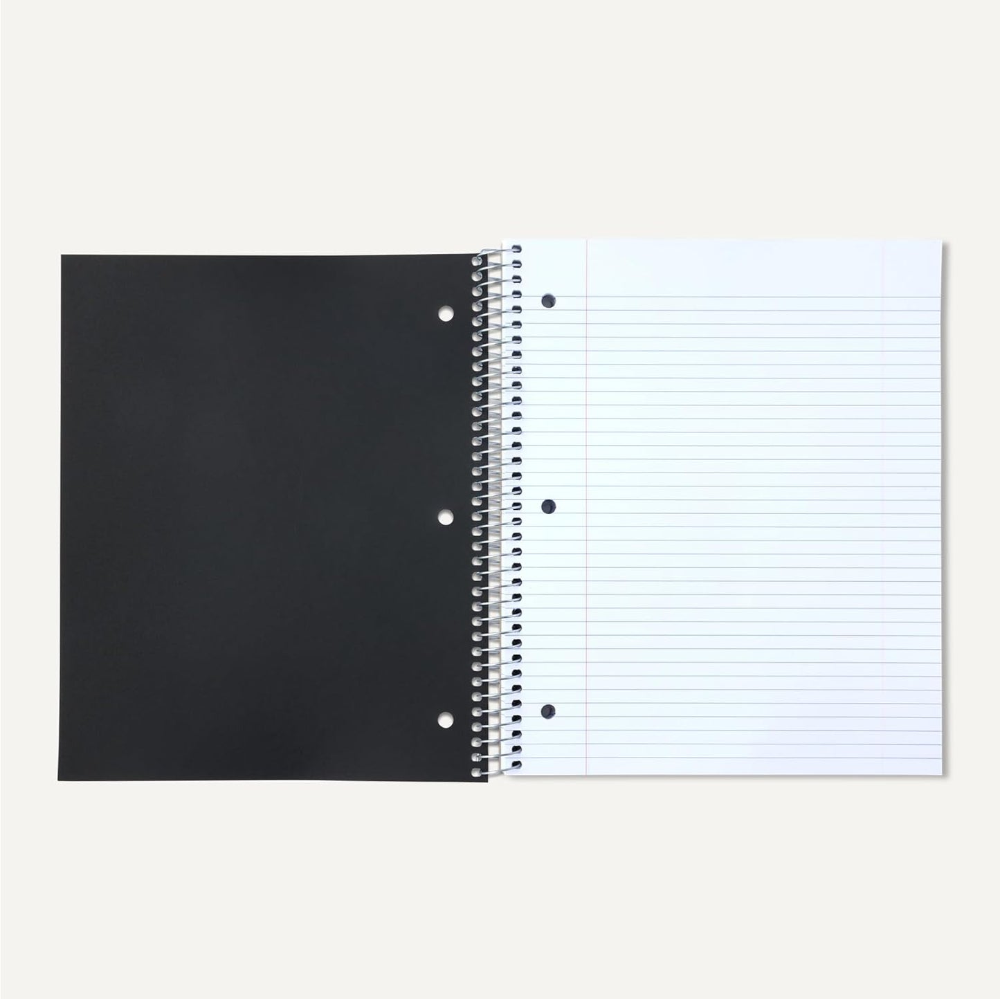 Amazon Basics 4x4 Graph Ruled Spiral Notebook, Poly Cover, 100 Sheets, 9" x 11", Coral, 3 pack