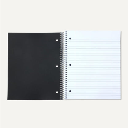 Amazon Basics 4x4 Graph Ruled Spiral Notebook, Poly Cover, 100 Sheets, 9" x 11", Coral, 3 pack