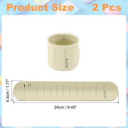 uxcell 2Pcs Writable Wrist Band, 9.45" x 1.18" Waterproof Slap Bracelet Reusable Writable Erasable to Do List Silicone Memo Wrist Bands for Planner Reminder (White)