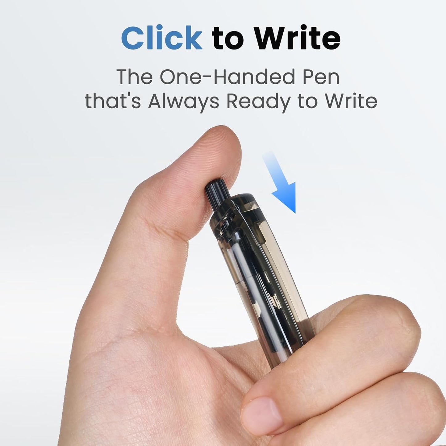 Sooez 40 Pack Bulk Pens Ballpoint, Smooth Writing Pens with Soft Grip, Retractable Black Ink Pens, Medium Point 1.0mm Pen for Journaling, Ballpoint Pen Office Supplies for Nurse, Server, Note Taking