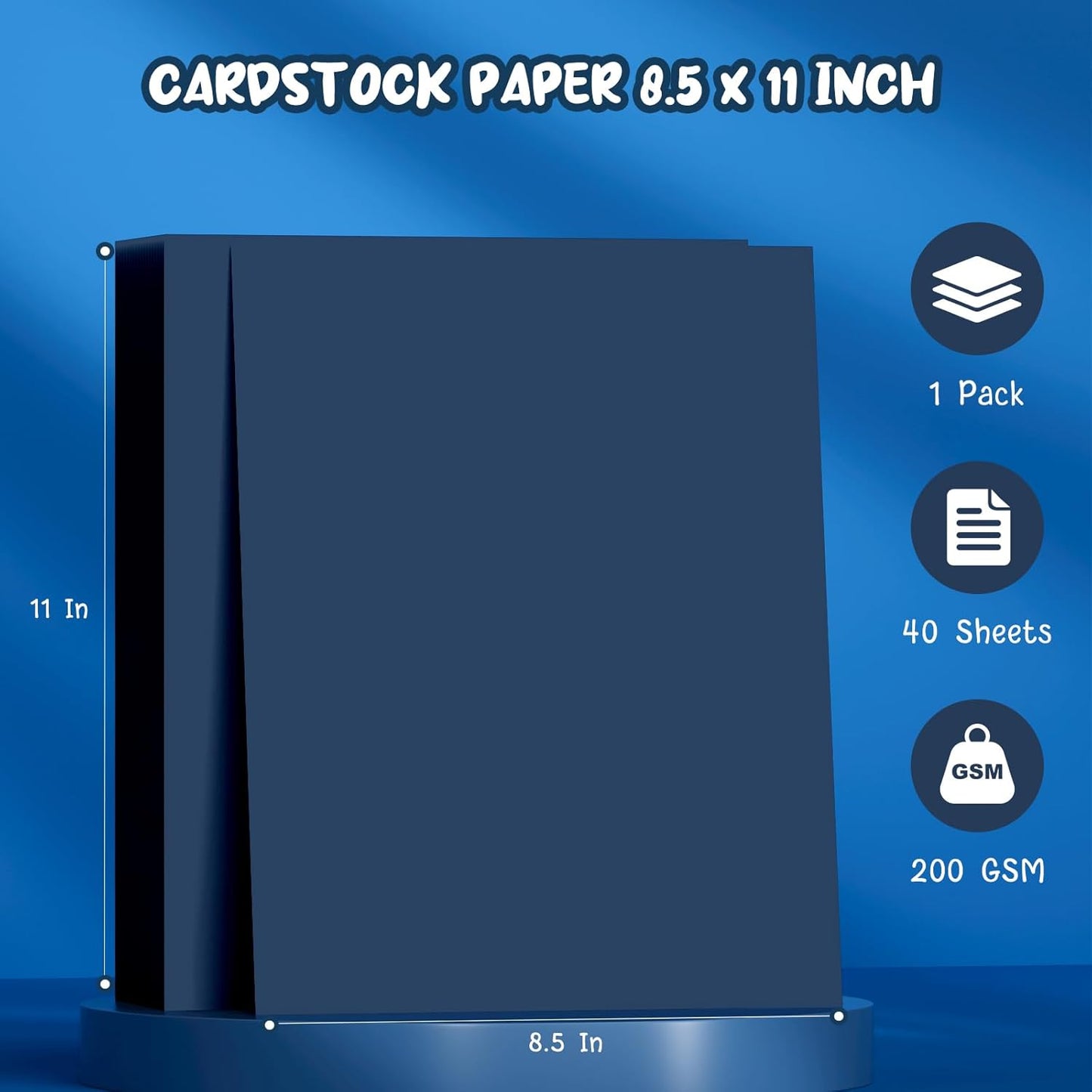 40 Sheets Cream Cardstock Paper 8.5 x 11, Ivory Cardstock Printer Paper 8.5x11, Off White Card Stock Paper 8.5 x 11, 200 GSM Construction Paper for DIY Cards, Greeting Cards, Wedding Invitations