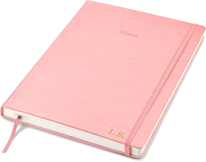 Wykeham's Executive Notebook – 8.5" x 12" – Customization Available (Personalized Black – Lined)