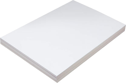 Pacon PAC5214 Tagboard, Heavyweight, 12" x 18", White, 100 Sheets