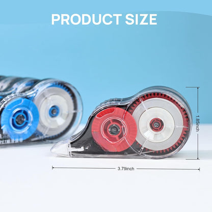15PCS Correction Tape, 39.37ft Each, Fast, Clean, Opaque and Easy to Use Tear-Resistant Correction Tape Bulk Office or School Supplies, Blue, Red, Gray