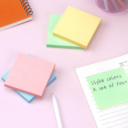 Sticky Notes 3x3 Self-Stick Notes Bright Colors Sticky Notes 4 Pads 100 Sheets/Pad (Yellow)