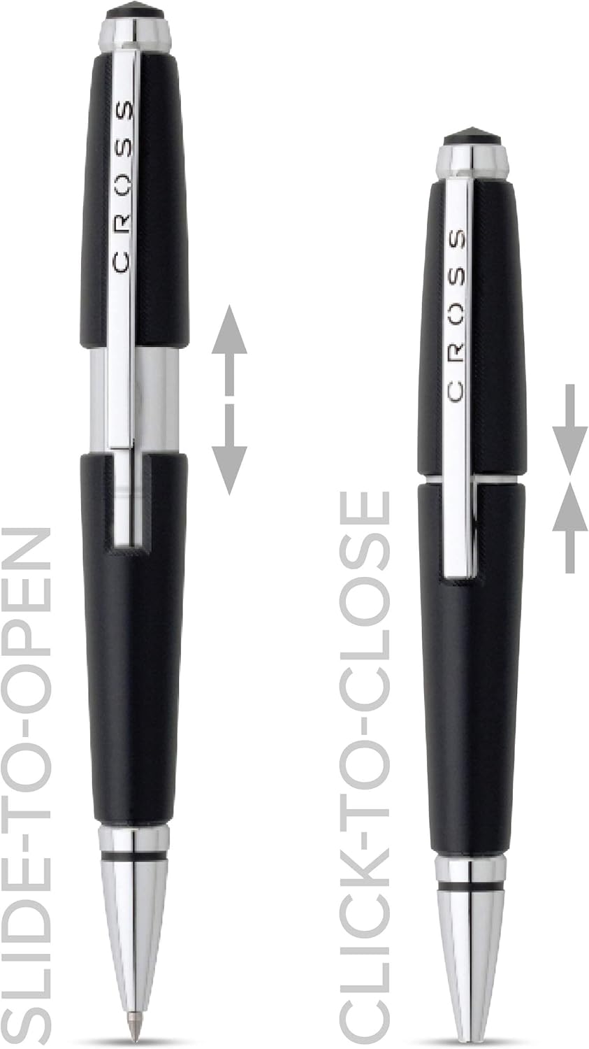Cross Edge Matte Black Lacquer Gel Rollerball Pen