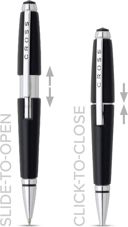 Cross Edge Matte Black Lacquer Gel Rollerball Pen