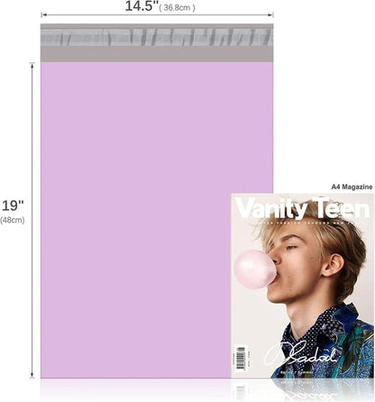 Fuxury Poly Mailers 10x13 Inch 100 Pack,Shipping Bags for Clothing,Strong Adhesive Mailing Envelopes,Heavy Duty Self Seal Plastic Postal Return Package Bags for Books Accessories Business,White