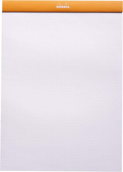 Rhodia Head Stapled Pad, No16 A5, Dot - Black