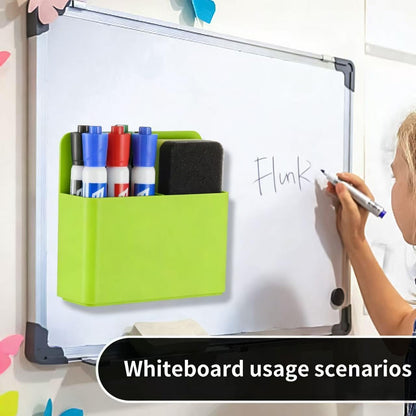 Camelmother 2Magnetic Marker Holder For Whiteboard Dry Erase Marker Holder For Office Refrigerator Fridge Classroom Must (black)