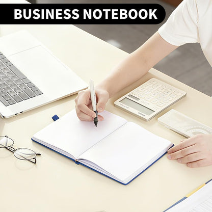 Heture Hardcover Notebooks, A5 Lined Journals Notebook for Writing 160 Pages, 8.2 x 5.5 inch, Classic Ruled Notebooks for College/Work/Travel (Lined-3 Pack, Black)