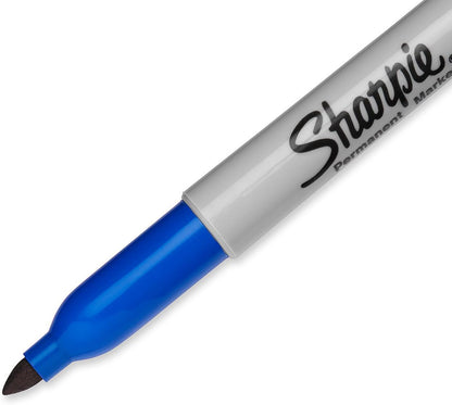 Sharpie Permanent Markers, Fine Point, Black, 12 Count