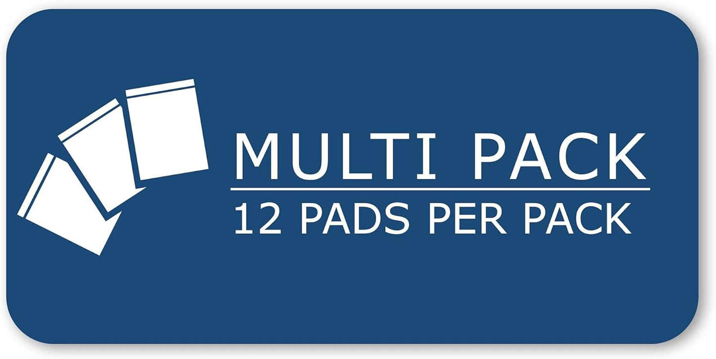 Roaring Spring Boardroom Series Wide Ruled Gummed Glue Top Legal Pads, 12 Pack, 8.5" x 11" 50 Sheets, White Paper