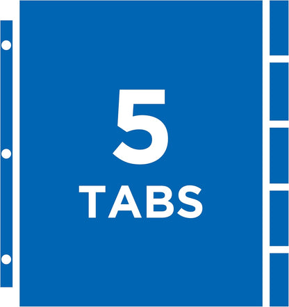 Avery Clear Protect 'n Tab Tabbed Sheet Protector Dividers, 8-Tab Set, Top Load, 8 Page Protectors (74161)