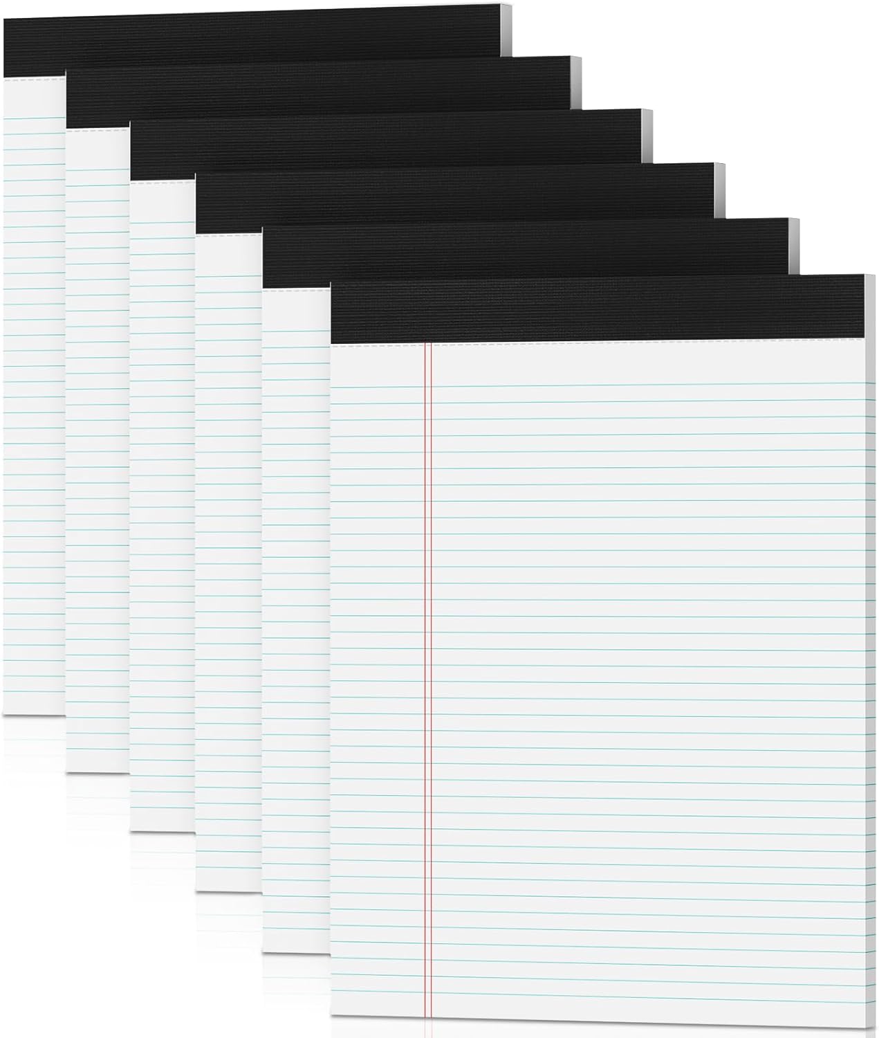 Note Pads 5x8, Narrow Ruled Legal Pad, Multicolor Small Notepads, 30 Sheet/notepad, 8 Pack Colored Legal Pads, Pink Legal Pad, Purple Notepad, Perforated Lined Note Pads for Study, Office, To-Do Lists