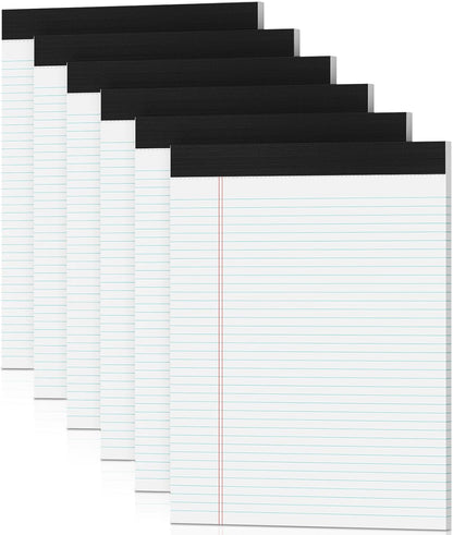 Note Pads 5x8, Narrow Ruled Legal Pad, Multicolor Small Notepads, 30 Sheet/notepad, 8 Pack Colored Legal Pads, Pink Legal Pad, Purple Notepad, Perforated Lined Note Pads for Study, Office, To-Do Lists