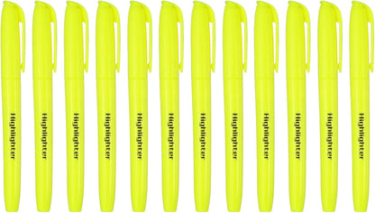 PATIKIL Purple Highlighter, 12 Pack High Lighters No Bleeds Highliters Pens Neon Clear View Bright Quick Dry Pocket Marker Pen Sticks Chisel Tip Cute for Books Office Adults Classroom