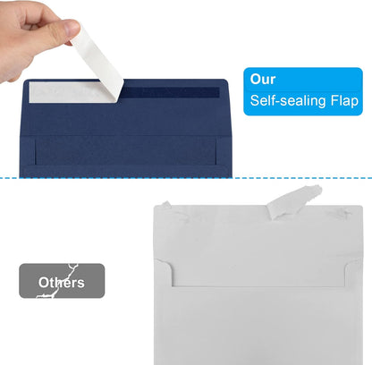 Joyberg 72 Packs #10 Envelopes, Business Envelopes, Envelopes Self Seal, Security Envelopes, Peel and Seal Closure, Size 4-1/8 X 9-1/2 Inches, White, 26LB