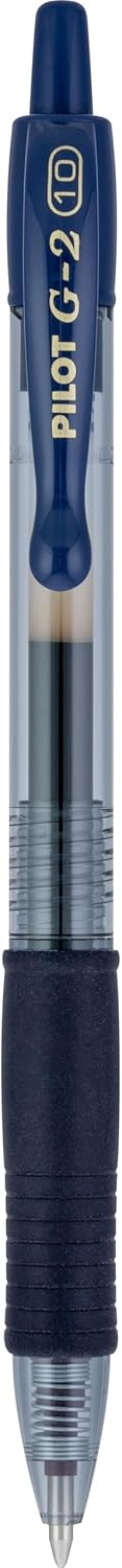PILOT G2 Premium Refillable & Retractable Rolling Ball Gel Pens, Bold Point, Blue Ink, 12-Pack (31257)