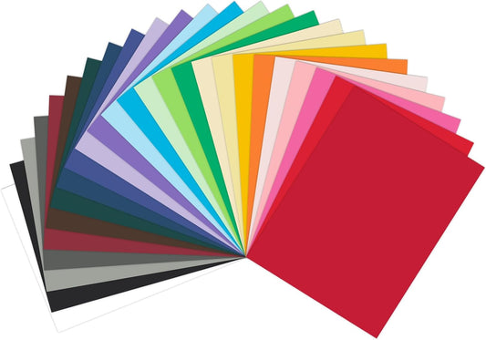 Colored Cardstock 8.5 x 11 Assorted, 100 Sheets Goefun 25 Colors Colored Copy card stock, 80lb Construction Paper Color Paper for Crafts & Scrapbooking