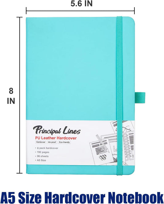 12 Pack Lined Journal Notebook - A5 Hardcover Notebooks 192 Pages, 100 GSM Thick Paper Journal, 8.3 x 5.7 inches, Journals for Writing, School Supplies, Office Supplies