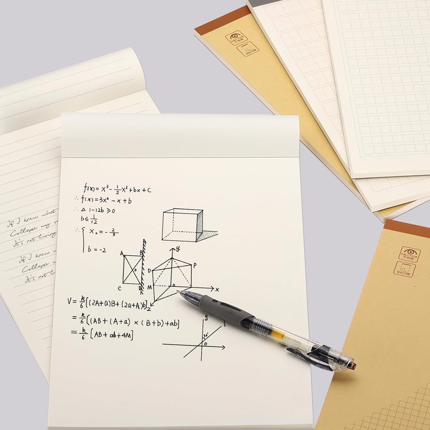 M&G 7x10 Note Pads, 6 Pack B5 Legal Pads 70 Sheets Notepads Writing Pad College Ruled Lined Memo Paper Tablet for Work Writing Note Taking