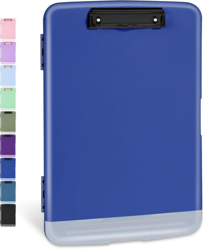 Sooez Clipboards with Storage, High Capacity Clip Boards 8.5x11 with Storage, Heavy Duty Nursing Clipboard Folder, Plastic Clipboard with Pen Holder for Women Teachers Work, School & Office Supplies
