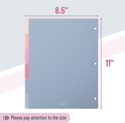 Mr. Pen- Binder Dividers, 6 Tab Dividers, Pack of 2 Sets (12 Dividers Total), Dividers