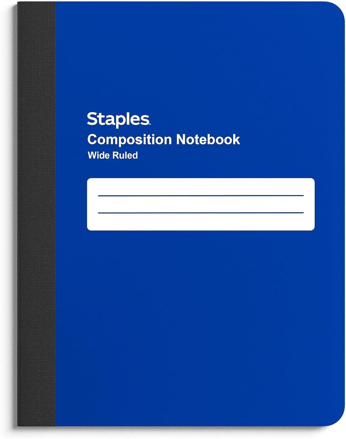 STAPLES Poly Composition Notebook, 9.75” x 7.5”, Wide Ruled, 70 Sheets, Assorted Colors