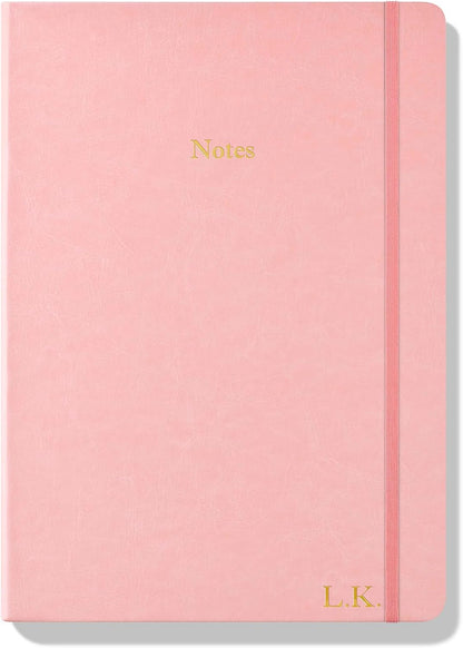 Wykeham's Executive Notebook – 8.5" x 12" – Customization Available (Personalized Black – Lined)