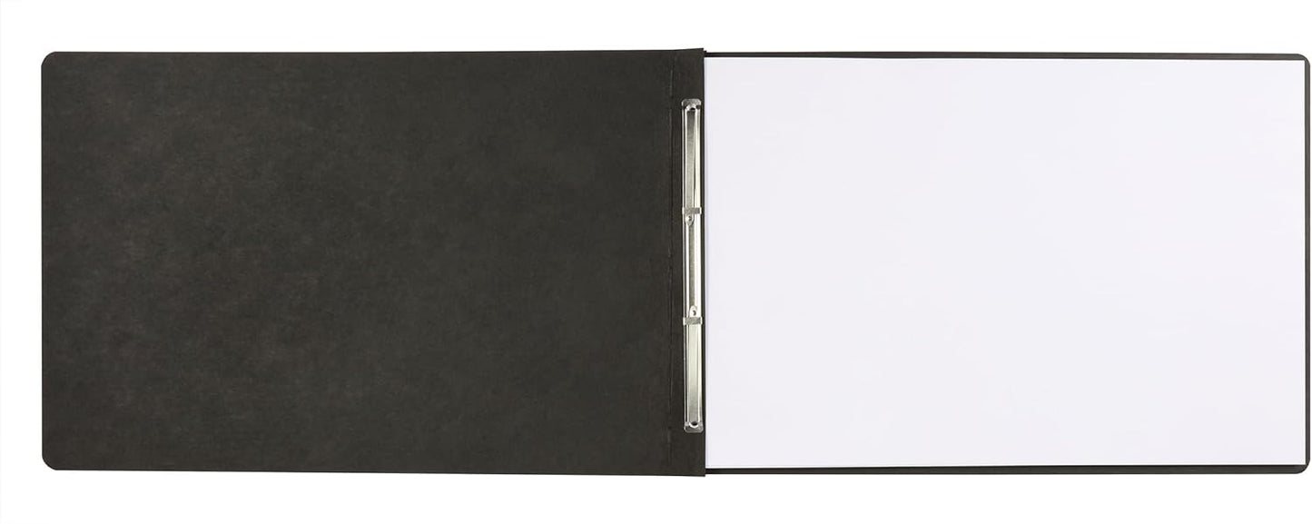 Oxford Pressboard 11" x 17" Report Cover, Presentation Cover, Resume Cover, 3" Capacity, Tape-Reinforced Side Hinge, Tabloid Size, Black (13206)