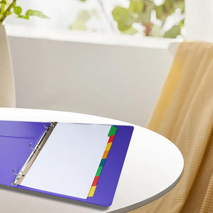 Binder Divider, PANDRI 120 Pack Binder Index White Dividers with 5 Tabs, Letter Size Paper Binder Divider for School Office Home Business