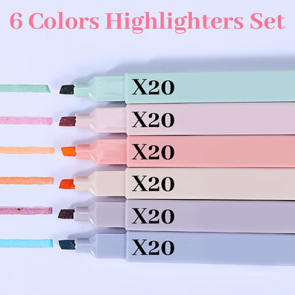 120 Pcs Bible Highlighter with Soft Chisel Tip Highlighters