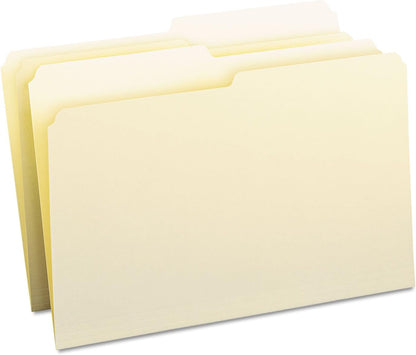 Smead File Folder, 1/3-Cut Tab, Assorted Positions, Legal Size, Manila, 100 per Box (15330)