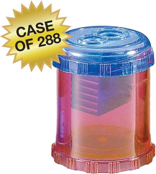 Westcott Plastic Manual Pencil and Crayon Sharpener, Assorted Colors (12202), Single
