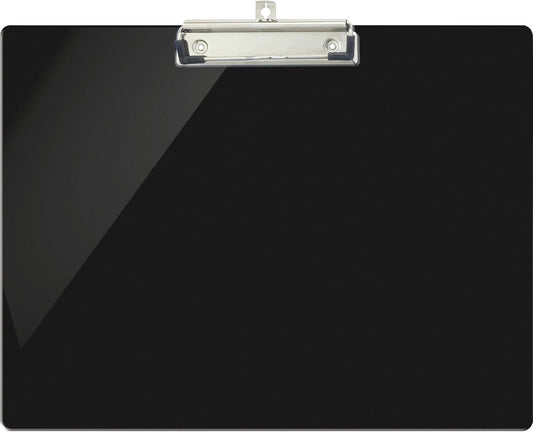 Officemate Recycled Landscape Plastic Clipboard, Black (83050)