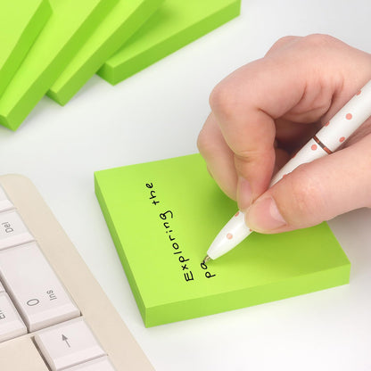 Sticky Notes 3x3 Self-Stick Notes Pads with 6 Bright Colors, Easy to Post for Office, Shool, Home, 6 Pads/Pack, 100 Sheets/Pad (Purple)