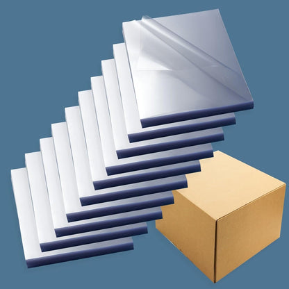 HOUYEE 100 Pack10 Mil Clear Binding Presentation Covers, PVC Report Cover Sheets for Binding, Square Corner, 8.5 x11 Inches, Letter Size