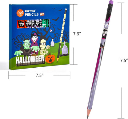 ECOTREE Pencils #2 Pre-Sharpened Pencils for Kids Number 2 Pencil with Erasers for School, Writing, 12 Count