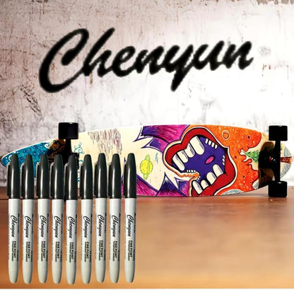 Permanent Markers, Fine Tip, 1.0mm, Quick Drying, Waterproof, for Glass, Tiles, Cloth, and General Surfaces, 50 Count (12)